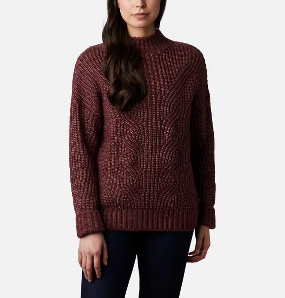 Columbia Womens Sweaters Sale UK - Pine Street Clothing Red UK-408297